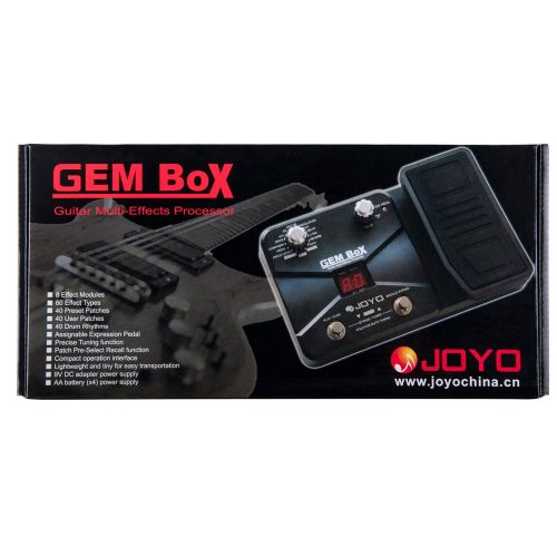  JOYO GEM BOX Multi Effects Processor, Floor Multi-effects Pedal, 60 Effects and Footswitch