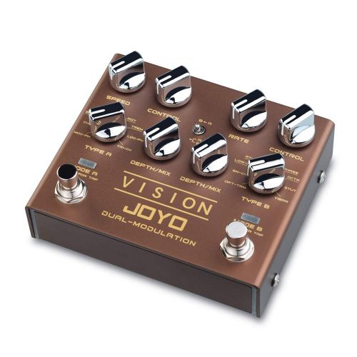  JOYO R-09 Vision Multi-effect Guitar Pedal Nine Effects Dual Channel Modulation Pedal Support Stereo Input & Output True Bypass Multi-pedal