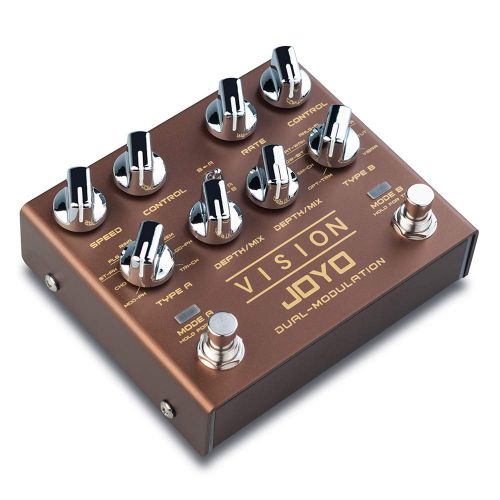  JOYO R-09 Vision Multi-effect Guitar Pedal Nine Effects Dual Channel Modulation Pedal Support Stereo Input & Output True Bypass Multi-pedal