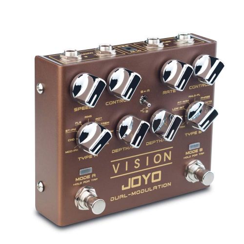  JOYO R-09 Vision Multi-effect Guitar Pedal Nine Effects Dual Channel Modulation Pedal Support Stereo Input & Output True Bypass Multi-pedal