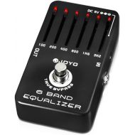 JOYO 6-Band EQ Pedal Electric Guitar Equalizer (100Hz 200Hz 400Hz 800Hz 1.6kHz 3.2kHz) Provides ±18dB for Each Band (JF-11)