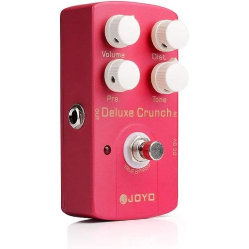  JOYO Crunch Distortion Effect Pedal as High-Gain or Vintage Amps for Electric Guitar - True Bypass (Deluxe Crunch JF-39)