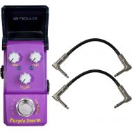 JOYO JF-320 Ironman Purple Storm (Fuzz) Effect Mini Pedal with 2 Patch Cables