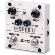 JOYO D-SEED Digital Delay Effect Pedal for Electric Guitar Dual Channel Bass Effect Pedal With TAP TEMPO