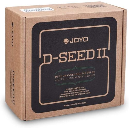  JOYO D-SEED Digital Delay Effect Pedal for Electric Guitar Dual Channel Bass Effect Pedal With TAP TEMPO