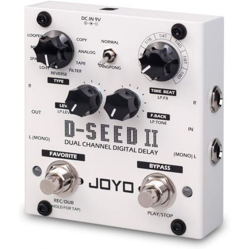  JOYO D-SEED Digital Delay Effect Pedal for Electric Guitar Dual Channel Bass Effect Pedal With TAP TEMPO