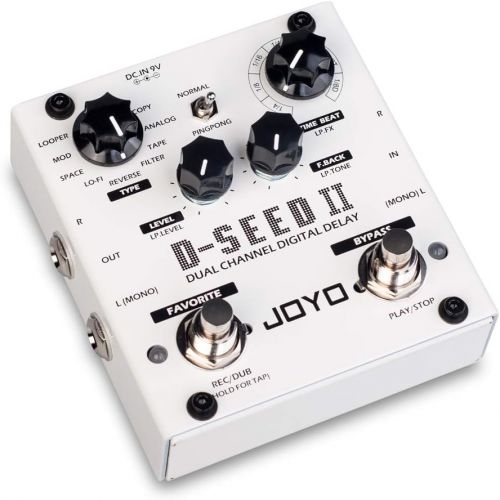  JOYO D-SEED Digital Delay Effect Pedal for Electric Guitar Dual Channel Bass Effect Pedal With TAP TEMPO