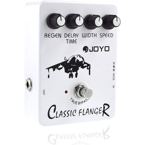  JOYO Classic Flanger Effect Pedal Metallic Flanger Sounds & Rapid Tremulous Vibrato, for Electric Guitar Effect True Bypass (JF-07)