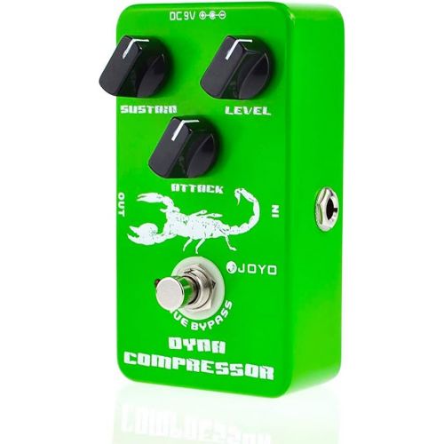  JOYO JF-10 Dynamic Compressor Pedal Effect Re-create Classic Ross Compressor Pedal for Electric Guitar Bass Sustainer Pedal