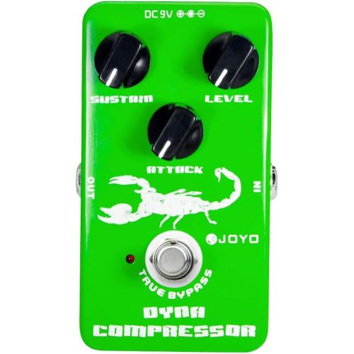  JOYO JF-10 Dynamic Compressor Pedal Effect Re-create Classic Ross Compressor Pedal for Electric Guitar Bass Sustainer Pedal