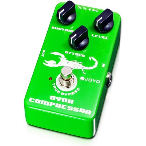  JOYO JF-10 Dynamic Compressor Pedal Effect Re-create Classic Ross Compressor Pedal for Electric Guitar Bass Sustainer Pedal