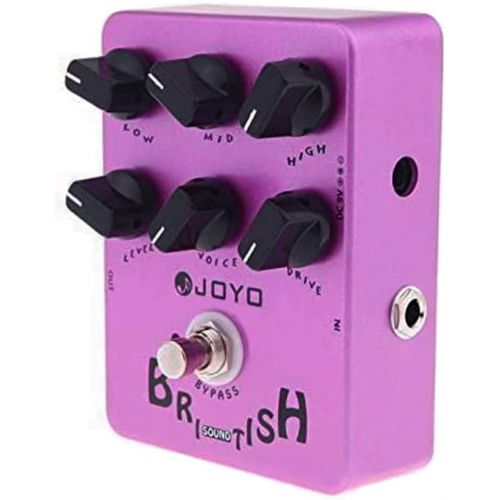  JOYO JF-16 British Sound Effects Pedal with Classic Brit-Rock Era Amp Simulator and Unique Voice Control