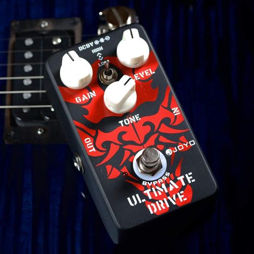  JOYO JF-02 Ultimate Drive Guitar Effects Pedal Overdrive, Simulation Tube AMP Pedal for Electric Guitar Effects, Between Distortion and Overdrive