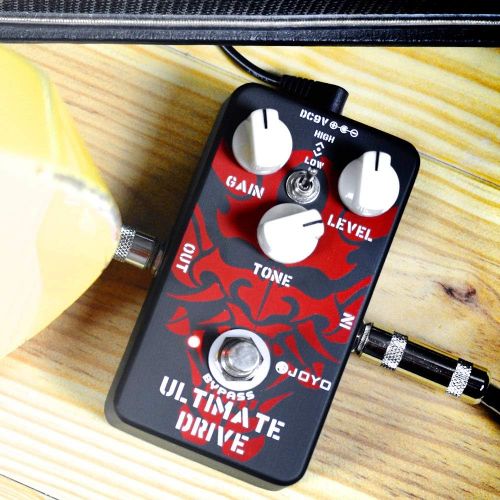  JOYO JF-02 Ultimate Drive Guitar Effects Pedal Overdrive, Simulation Tube AMP Pedal for Electric Guitar Effects, Between Distortion and Overdrive