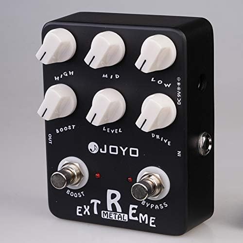  JOYO JF-17 Extreme Metal Pedal Effect Distortion Pedal with 3-Band EQ and Low & High-gain Pedal for Electric Guitar True Bypass