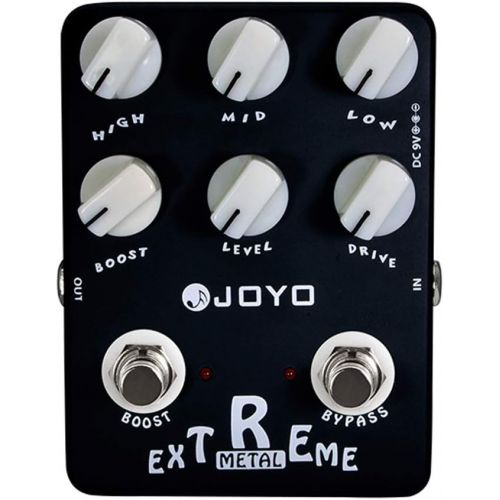  JOYO JF-17 Extreme Metal Pedal Effect Distortion Pedal with 3-Band EQ and Low & High-gain Pedal for Electric Guitar True Bypass