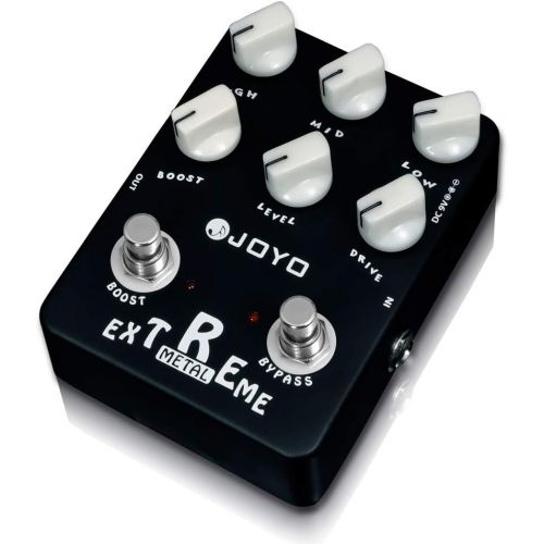  JOYO JF-17 Extreme Metal Pedal Effect Distortion Pedal with 3-Band EQ and Low & High-gain Pedal for Electric Guitar True Bypass