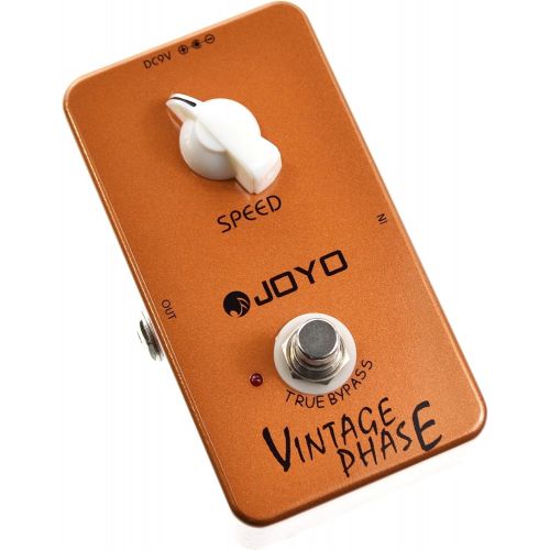  JOYO JF-06 Vintage Phase Guitar Effect Pedal - True Bypass, DC 9V and Battery Supported