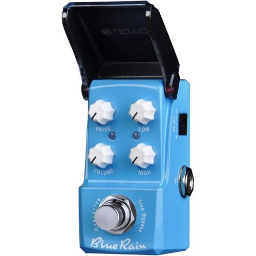  JOYO Overdrive Mini Pedal for Electric Guitar Pedal Effect - True Bypass Ironman Series (Blue Rain JF-311)