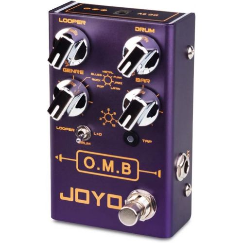  JOYO Looper & Drum Machine Pedal (Looper Cycle Recording/Drum Machine/Looper+Drum) for Electric Guitar Effect (O.M.B R-06)