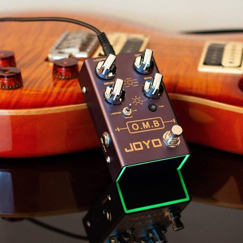  JOYO Looper & Drum Machine Pedal (Looper Cycle Recording/Drum Machine/Looper+Drum) for Electric Guitar Effect (O.M.B R-06)