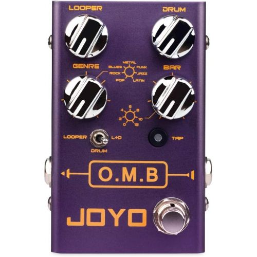  JOYO Looper & Drum Machine Pedal (Looper Cycle Recording/Drum Machine/Looper+Drum) for Electric Guitar Effect (O.M.B R-06)