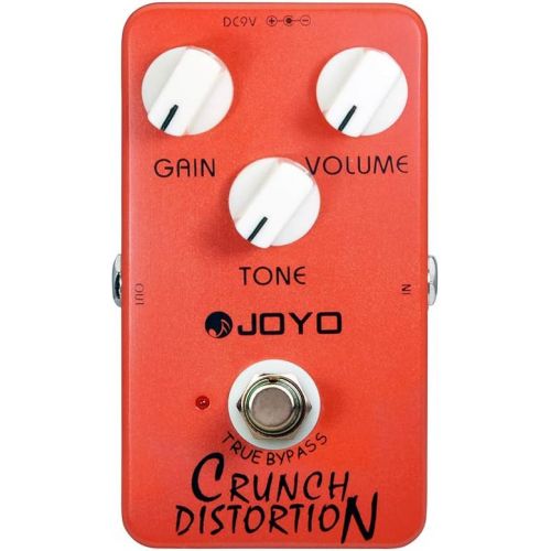  JOYO Distortion Pedal Crunch Distortion of British Classic Rock Distortion Effect for Electric Guitar- True Bypass (JF-03)