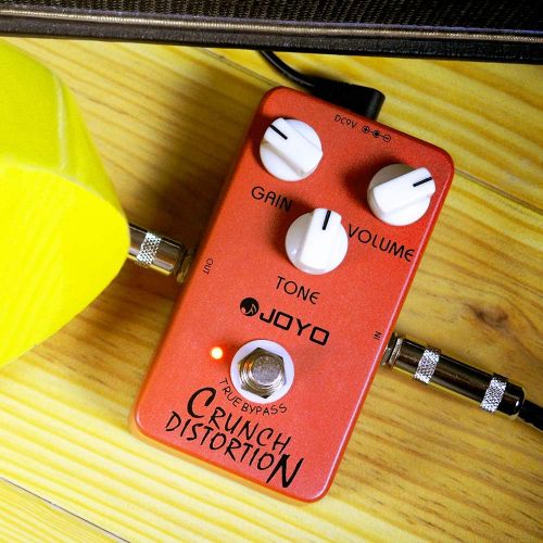  JOYO Distortion Pedal Crunch Distortion of British Classic Rock Distortion Effect for Electric Guitar- True Bypass (JF-03)