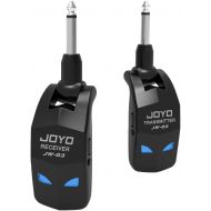 JOYO 2.4GHz Wireless Guitar System 4 Channels Rechargeable Audio Wireless Transmitter Receiver for Guitar Bass Electric Instruments (JW-03)