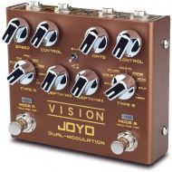 JOYO Modulation Multi Effects Pedal R Series Dual Channel Stereo Input and Output 9 Effects for Electric Guitar (Vision R-09)