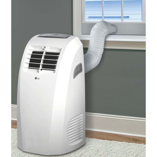  LG LP1015WNR 115V Portable Air Conditioner with Remote Control in White for Rooms up to 250-Sq. Ft.