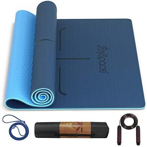  [아마존베스트]JOYSPACE Yoga Mat, Gymnastics Mat, Non-Slip, Made of High Quality TPE, Fitness Mat, Sports Mat for Yoga, Pilates, Fitness, Exercises and Gymnastics, with Bag and Carry Strap 183 x