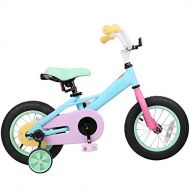 JOYSTAR 14 Inch Kids Bike with Training Wheels & Coaster Brake for 3-5 Years Kids, 85% Assembled (12 & 14 inch)