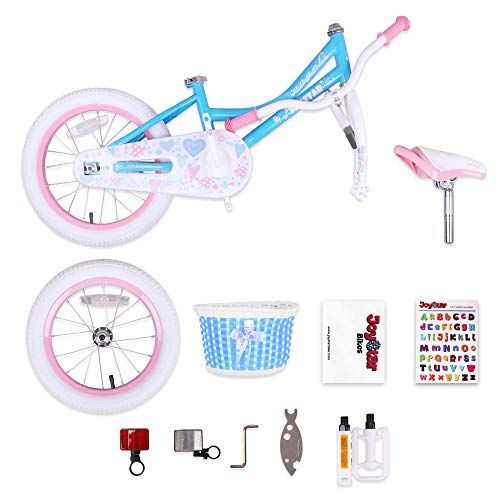  JOYSTAR Girls Bike with Training Wheels for 14 & 16 Bike, Kickstand for 18 Bicycle