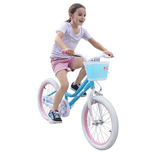  JOYSTAR Girls Bike with Training Wheels for 14 & 16 Bike, Kickstand for 18 Bicycle