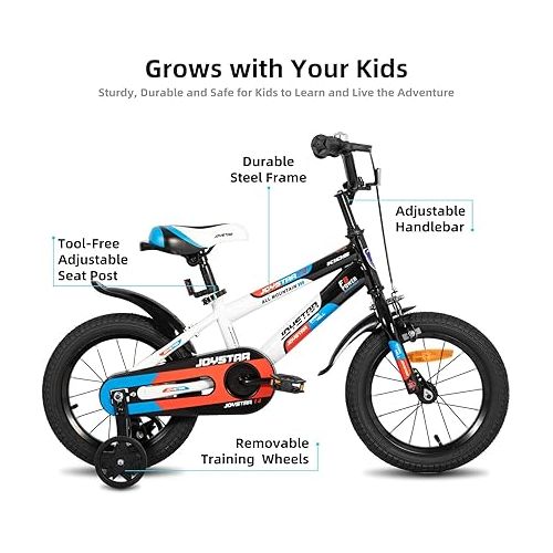  JOYSTAR New Berry Kids Bike for Boys and Girls Ages 3-10 Years Old, 12 14 16 20 Inch Kids Bicycles with Training Wheels, Easy to Install, Multiple Colors