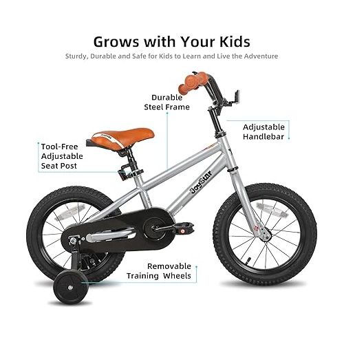  JOYSTAR Kids Bike for Ages 2-12 Years Old Boys Girls, 12-20 Inch BMX Style Kid's Bikes with Training Wheels, Children Bicycle for Kids and Toddler, Multiple Colors