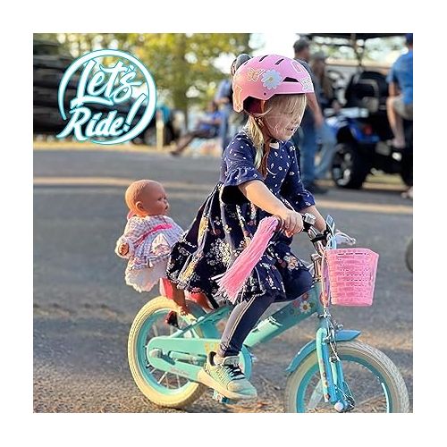  JOYSTAR Little Daisy Kids Bike for Girls Boys Ages 2-7 Years, 12 14 16 Inch Girls Bikes with Doll Bike Seat & Streamers, Boys Bikes with Flag & Number Plate, Multiple Colors