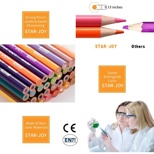  [아마존 핫딜]  [아마존핫딜]JOYSTAR Colored Pencils Set for Adult Coloring Books (72-Count), New and Improved Premium Artist Pencils, Handmade Canvas Pencil Wrap, Extra Accessories, Holiday Gifts, Oil Based Colored P