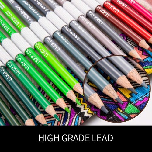  [아마존 핫딜]  [아마존핫딜]JOYSTAR Colored Pencils Set for Adult Coloring Books (72-Count), New and Improved Premium Artist Pencils, Handmade Canvas Pencil Wrap, Extra Accessories, Holiday Gifts, Oil Based Colored P