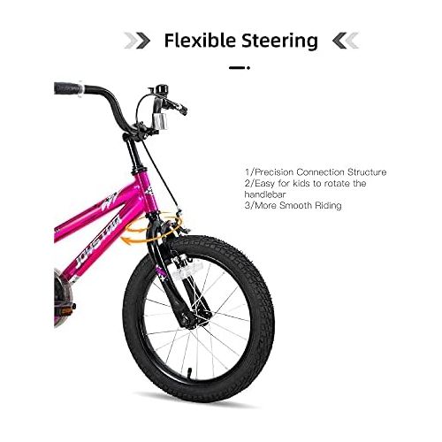  JOYSTAR Pluto Kids Bike for 2 13 Year Old Boys & Girls with Training Wheels for 12 14 16 18 20 inch Bikes, Kickstand for 18 20 inch BMX Freestyle Bicycle