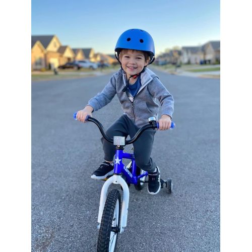  JOYSTAR Pluto Kids Bike with Training Wheels for 12 14 16 18 inch Bike, Kickstand for 18 inch Bike (Black Blue Red Green Orange Pink)