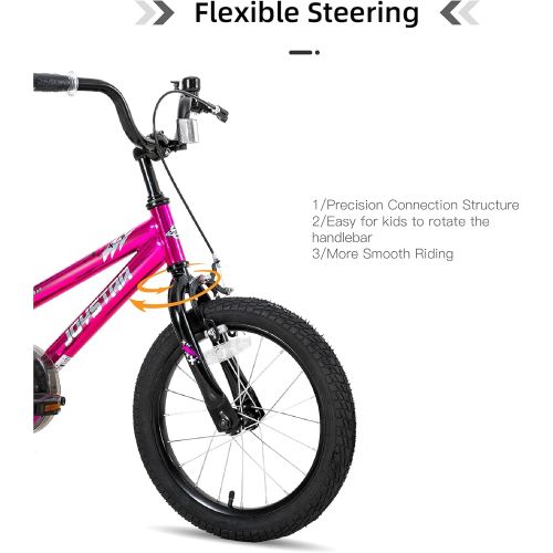  JOYSTAR Pluto Kids Bike for 3-13 Year Old Boys & Girls with Training Wheels for 12 14 16 18 20 inch Bikes, Kickstand for 18 20 Inch BMX Freestyle Bicycle