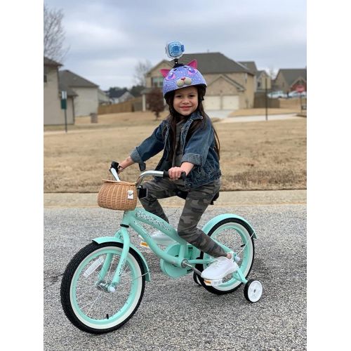  JOYSTAR 12 14 16 Kids Cruiser Bike for Ages 2-7 Years Old Girls & Boys, Kids Bike with Training Wheels & Coaster Brake, Single Speed Cruiser Bicycles for Children