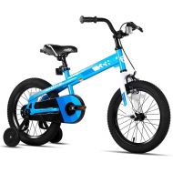 JOYSTAR 12 14 16 18 Inch Kids Bike with Training Wheels & Handbrake for Ages 2-9 Years Old Boys and Girls, 18 in Children Bicycle with Kickstand, Blue, Pink, Silver, Beige, White