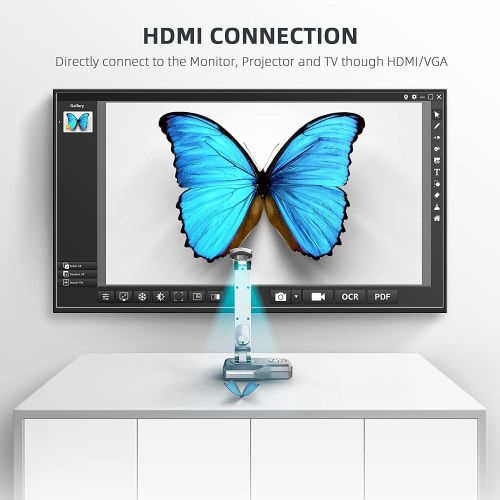  [아마존베스트]JOYUSING V508 VGA/HDMI/USB Three Mode 8MP Document Camera for Teachers, Live Demo, Web Conferencing, Remote Teaching, Distance Learning