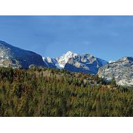 Jplo9#Jp London MACR2145 1/8In Thick High Definition Resolution Gloss Acrylic Into The Woods Boreal Forest Mountain Rocky Range at 3 Ft Wide by 2Ft High