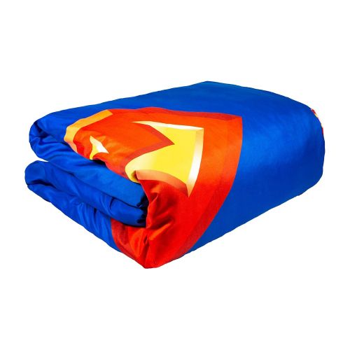  JPI Comforter Set Twin - Superman Shield - Twin Bed 86x 68 w/ 1 Pillow Sham - Compliments Bed Sheet Set, Bed Skirt, Quilts Queen Size, Queen Bed Set, King Size Bed