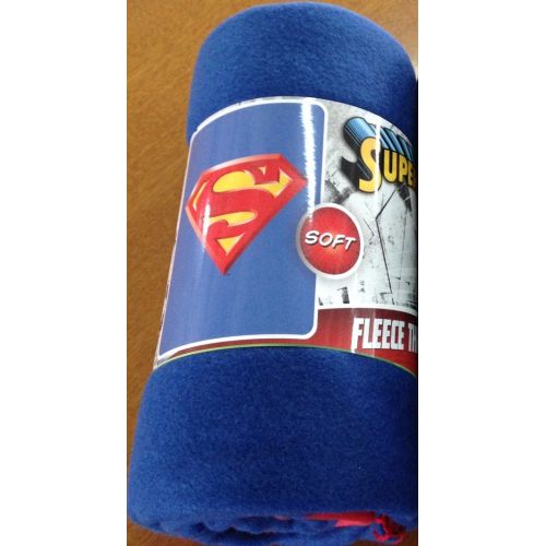  JPI Superman Emblem Super Soft Fleece Throw Blanket 50x60 Inches - DC Comics