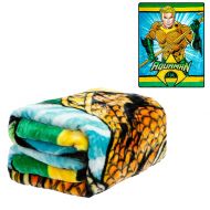 JPI Plush Throw Blanket - Aquaman Figure - Twin Bed 60x 80 - Faux Fur Blanket for Home Decor, Bedding Sets, Sofa Bed, Couch, Picnic Blanket, Camping Blanket